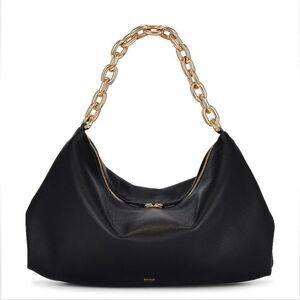 Khaite Clara Chain Shoulder Bag in Black
